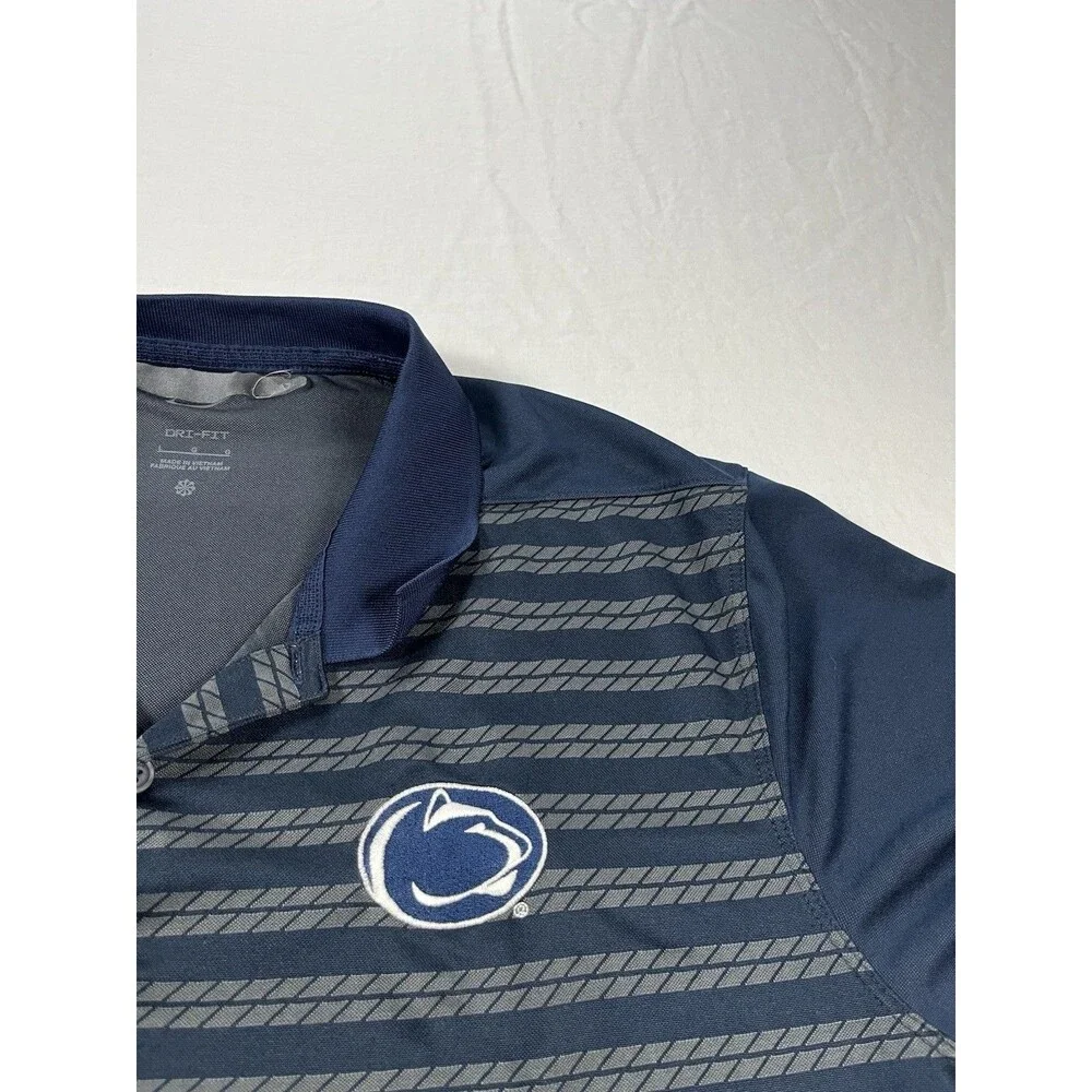 Nike Penn State Nittany Lions Men's L Sideline Coaches Dri-FIT Polo Navy Blue